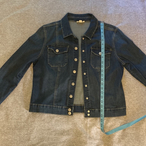 Dressbarn Jean Jacket L - Picture 5 of 8